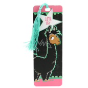 Nici ASST Llama star bookmark with fabric pendant 15,5 x 5,5 cm