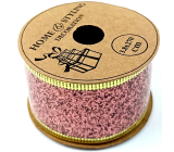 Emocio Ribbon dark pink with pink glitter 2700 x 38 mm