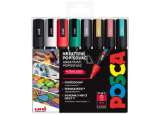 Posca Set of acrylic markers 1,8 - 2,5 mm mix of Christmas colours 8 pieces PC-5M