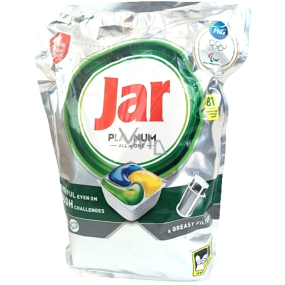 Jar Platinum All in One Yellow Dishwasher Capsules 81 pieces