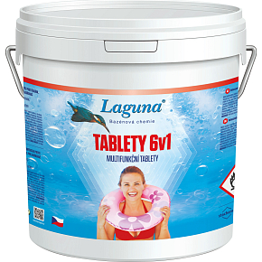 Laguna 6 in 1 multifunctional tablets for year-round water maintenance in pools, 3.2 kg Laguna 6 in 1 multifunctional tablets for year-round water maintenance in pools, 3.2 kg