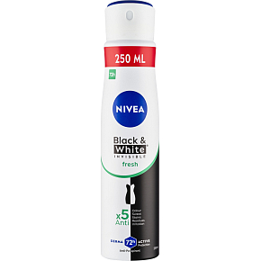 Nivea Black & White Invisible Fresh Antiperspirant Spray, 250 ml