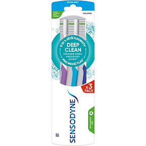 Sensodyne Deep Clean Extra Soft Toothbrush Tripack, 3 pcs