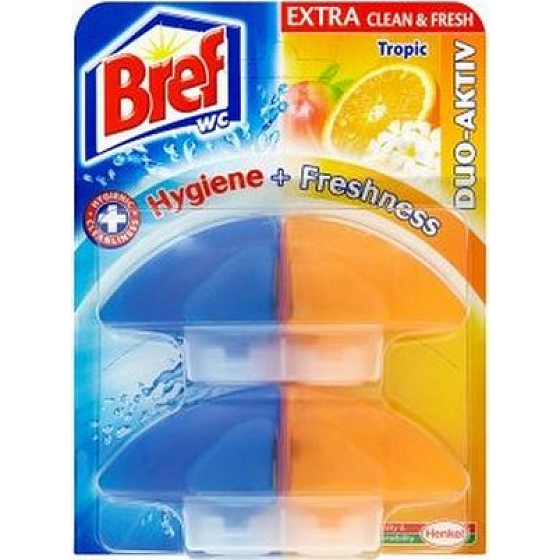 Bref Duo Aktiv Extra Clean & Fresh Tropic WC gel refill 2x60 ml