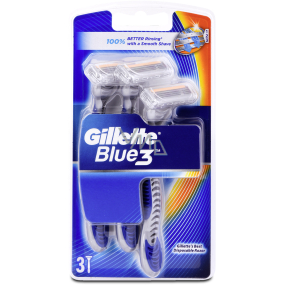 Gillette Blue 3 razors 3-edged for men 3 pieces