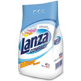 Lanza Compact washing powder for white laundry 60 doses of 4.5 kg