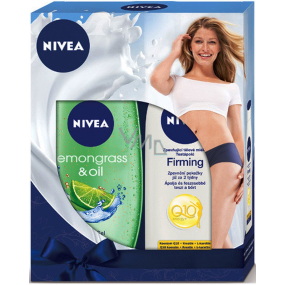Nivea Lemongrass & Oil shower gel 250 ml + Q10 Plus Firming firming body lotion for normal skin 250 ml, for women cosmetic set