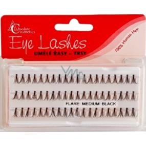 Absolute Cosmetics Eye Lashes Flare Under Black adhesive bunches 14110-U black 60 bunches