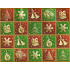 Nekupto Gift kraft bag 23 x 18 x 10 cm red Green squares