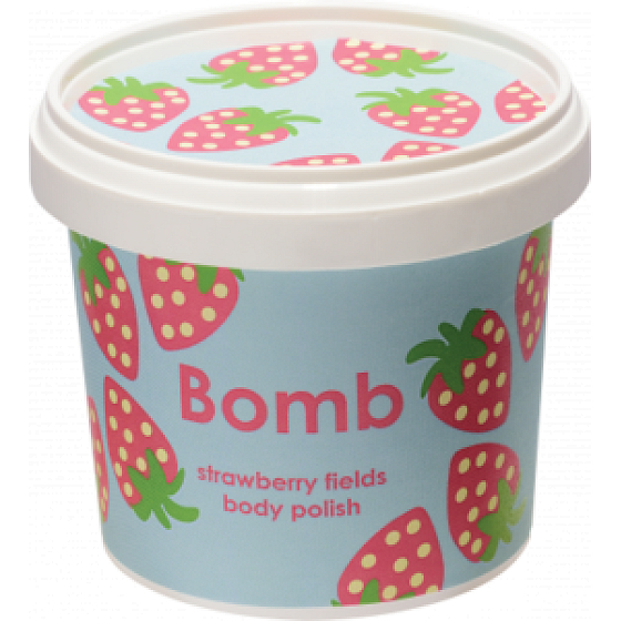Bomb Cosmetics Strawberry Fields Natural Body Shower Scrub 365 ml