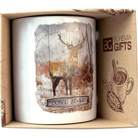 Bohemia Gifts Ceramic mug with a picture For hunters and forest lovers 350 ml