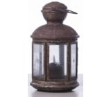 Emos Metal lantern 13 x 24,5 cm, 1 LED warm white + timer