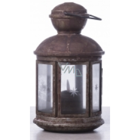 Emos Metal lantern 13 x 24,5 cm, 1 LED warm white + timer