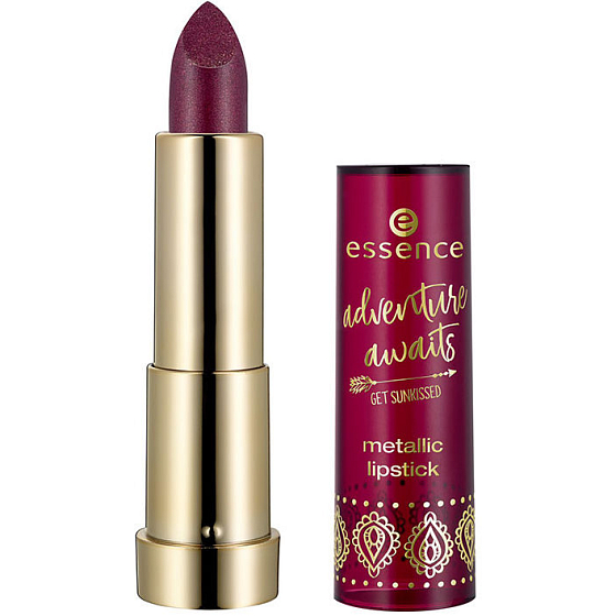Essence Adventure Awaits Metallic Lipstick 01 Kisses From The Orient 3.5 g