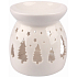 Aromalampa porcelain white with trees 9.9 cm