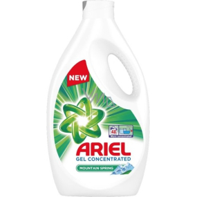 Ariel Mountain Spring liquid washing gel for clean and fragrant laundry without stains 48 doses 2.64 l