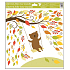 Window foil without glue autumn animals 33 x 30 cm autumn animals Teddy bear