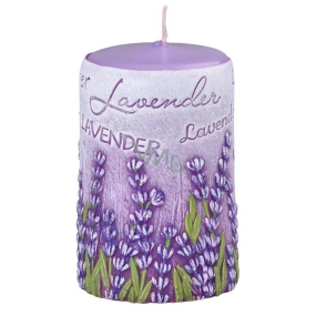 Arome Lavender candle scented cylinder 50 x 80 mm