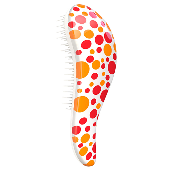 Dtangler Detangling Brush Brush for easy combing of hair 18.5 cm Red Poin