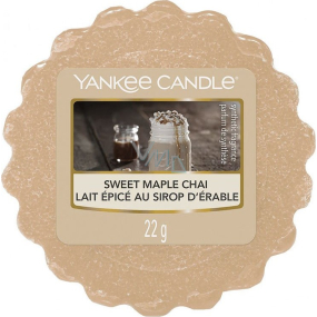 Yankee Candle Sweet Maple Chai - Chai with maple syrup fragrant wax for aroma lamp 22 g