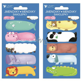 Self-adhesive gift tags Animals 8 x 16 cm