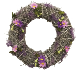 Wreath intertwined with lavender decor 32 cm