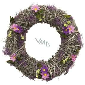 Wreath intertwined with lavender decor 32 cm