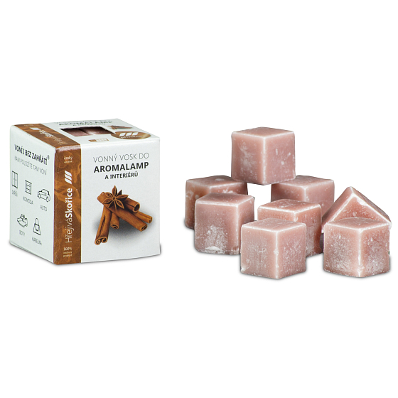 Cossack Warm cinnamon natural fragrant wax for aroma lamps and interiors 8 cubes 30 g