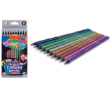 Colorino Round metallic crayons, 10 colors