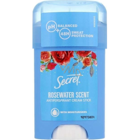 Secret Rosewater cream antiperspirant stick for women 40 ml