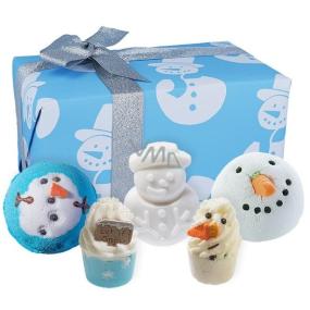 Bomb Cosmetics Snowman - Mr Frosty sparkling ballistic bath 3 x 160 g + bath block 2 x 50 g, cosmetic set