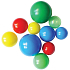 Baby Farlin Set of Colorful Bath Balls 8 Pieces
