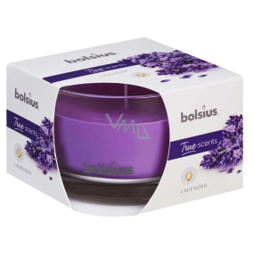 Bolsius True Scents Lavender - Lavender Scented Candle in Glass 90 x 63 mm