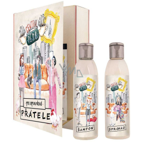 Bohemia Gifts Friends shower gel 250 ml + hair shampoo 250 ml, book cosmetic set
