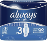 Always Ultra Night sanitary towels with wings 7 pieces