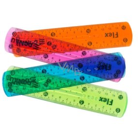 Donau Plastic flexible ruler 15 cm mix colours