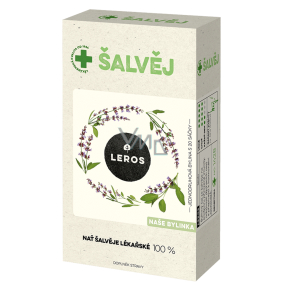 Leros Sage herbal tea to support natural immunity, respiratory resistance and hormonal balance 20 x 1.5 g