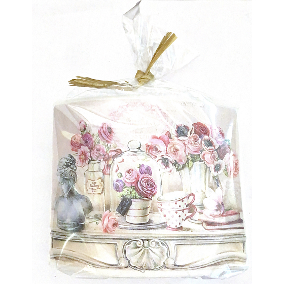 Emocio Snowy Flowers - Flowers scented candle ellipse 115 x 53 x 100 mm