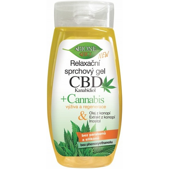 Bione Cosmetics CBD Cannabidiol relaxing shower gel for all skin types 260 ml