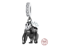 Charm Sterling silver 925 Gorilla, animal bracelet pendant