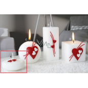 Lima Relief white candle floating lens 30 x 70 mm 1 piece