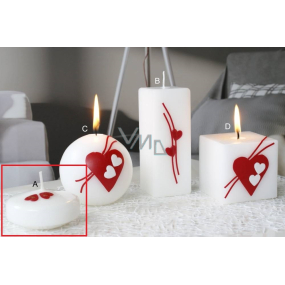 Lima Relief white candle floating lens 30 x 70 mm 1 piece