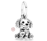 Charm Sterling Silver 925 Dog - Poodle, Animal Bracelet Pendant
