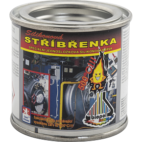 Biopol Paints Silicone Silver, heat-resistant up to 500 °C, 80 g Biopol Paints Silicone Silver, heat-resistant up to 500 °C, 80 g
