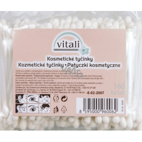Vitali Cotton buds for ears in a bag of 160 pieces