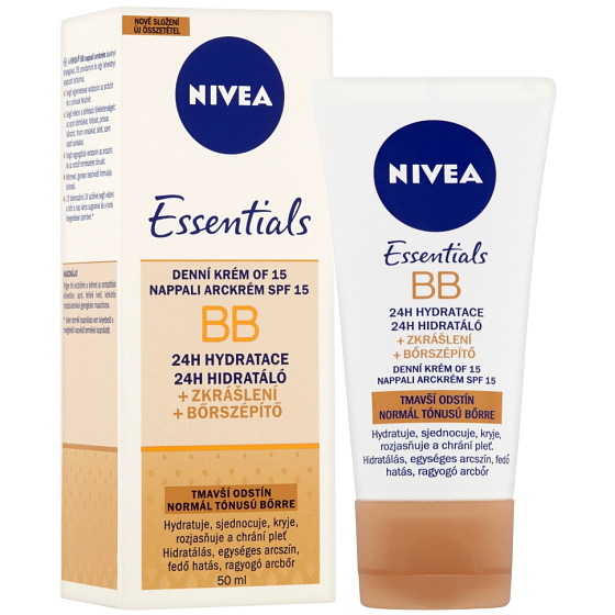 Nivea Essentials day BB cream OF15, darker shade 50 ml