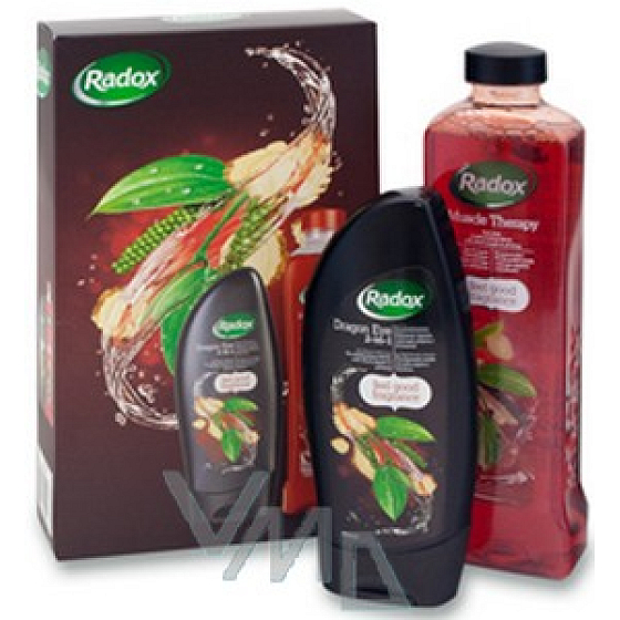 Radox for Men Predatory shower gel 250 ml + bath foam 500 ml, cosmetic set for men