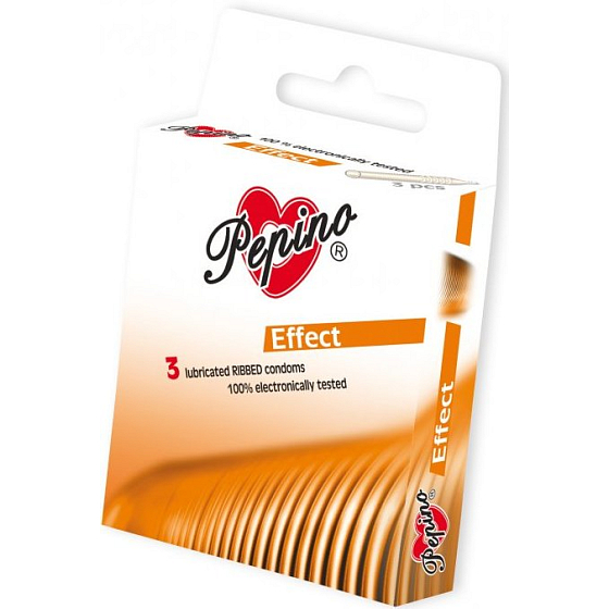 Pepino Effect textured rings condom made from natural latex 3 pieces