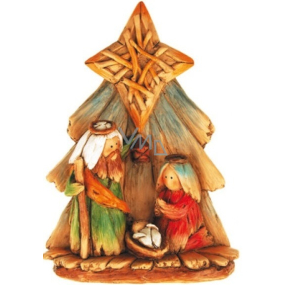 Nativity colored tree 20 x 15 cm