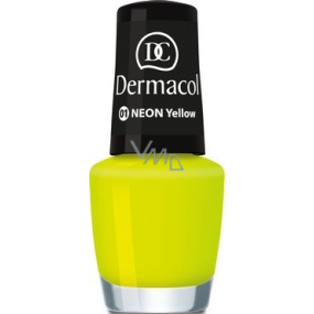 Dermacol Neon Polish Neon Nail Polish 01 Neon Yellow 5 ml